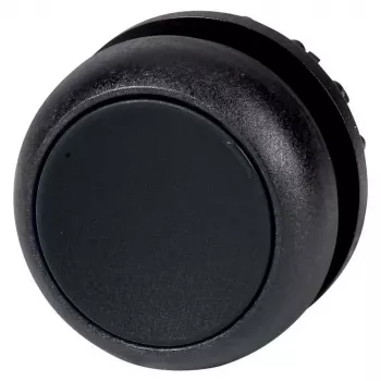 Eaton M22S-D-S Drucktaster-Betätiger, bündig, schwarz, Kunststoff-Frontring, 22,5 mm 216591S