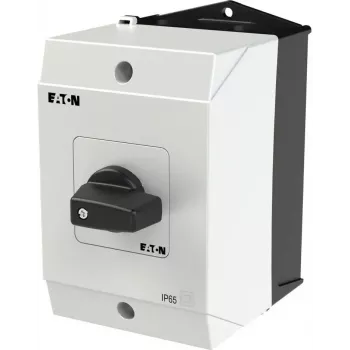 Eaton T0-3-8401/I1 3-poliger Nockenschalter, 20 A, schwarzer Kipphebel, Frontplattenmontage 207132