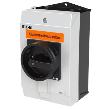 Eaton P1-25/I2-SI/HI11-SW 3-poliger Sicherheitsschalter, 25 A, IP65, Schwarz/Weiß 207311