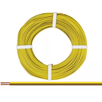 Donau Elektronik 218-38-25 Litze 2 x 0,14 mm² Braun, Gelb 25 m