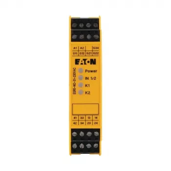 Eaton ESR5-NO-31-230VAC Sicherheitsrelais, 230V AC, 3 NO Sicherheitskontakte, 1 NC Hilfskontakt, DIN-Schiene 119380