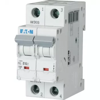 Eaton PXL-B16/2 Leitungsschutzschalter, 16 A, 2-polig, Typ B, 10 kA, 230/400 V AC, DIN-Schiene 236231