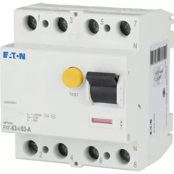 Eaton PXF-63/4/03-A Fehlerstrom-Schutzschalter (RCCB), 63 A, 4-polig, 300 mA, Typ A 236804
