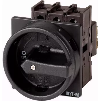 Eaton P1-25/EA/SVB-SW 3-poliger Hauptschalter, 25 A, IP65, Schwarz 048365