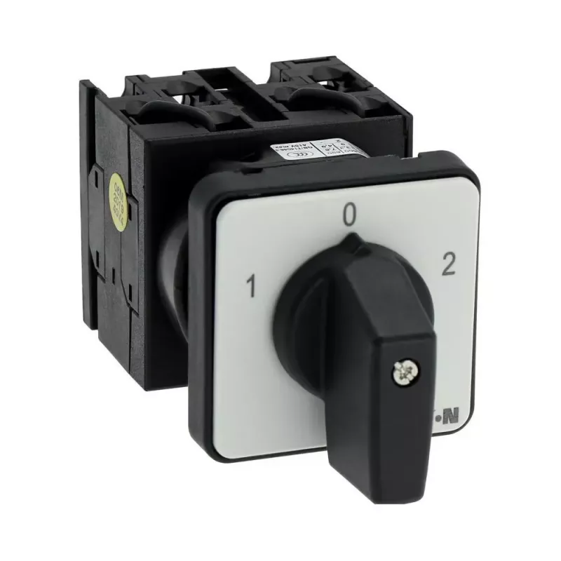 Eaton T0-3-8401/E 3-poliger EIN-AUS-Drehschalter, 20 A, 690 V AC, schwarzer Griff, Frontplattenmontage 091047