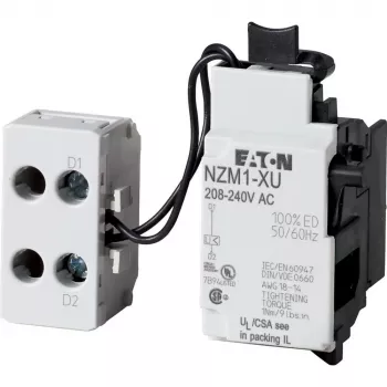 Eaton Unterspannungsauslöser mit seitlich montiertem Klemmenblock für NZM1-Leitungsschutzschalter (259442)