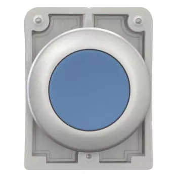 Eaton M30C-FDR-B RMQ-Titan flacher runder verchromter blauer Drucktaster-Antrieb, 30,5 mm, Momentary 182947