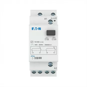Eaton Z-S109/WW Impulsschalter, DIN-Schiene, 2 Wechsler, 16 A, 230 V AC Spule 265314