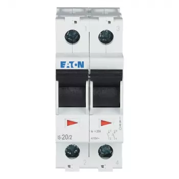 Eaton 2-poliger Hauptschalter 20 A 230 V Grau 276259