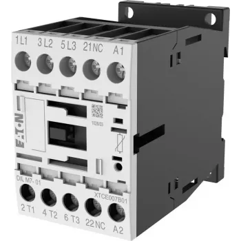 Eaton DILM7-01 Schütz, 3-polig, 7 A, 230 V AC 50 Hz / 240 V AC 60 Hz Spule, 1 NC Hilfskontakt 276585