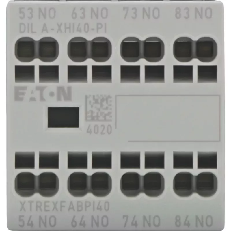 Eaton DILA-XHI40-PI Hilfskontaktblock, 4 Schließer, Frontmontage, Push-in-Klemmen 199317