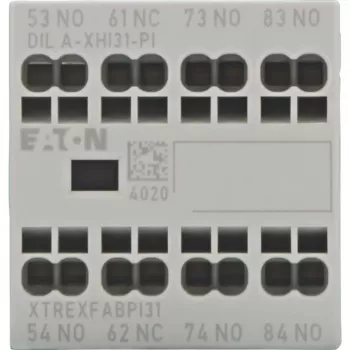 Eaton DILA-XHI31-PI Hilfskontaktblock, 3NO+1NC, Frontmontage, Schraubklemmen, für DILM7-DILM38 Schütze und DILA Relais 199318