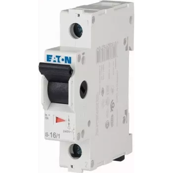 Eaton IS-16/1 Isolator-Schalter, 1-polig, 16 A, 230/400 V AC, DIN-Schienen-Montage 276254