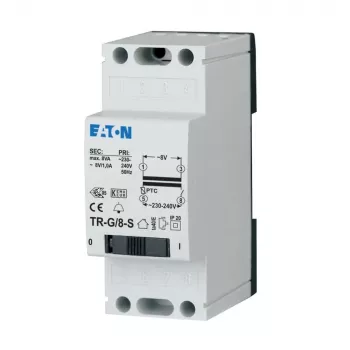 Eaton TR-G/8-S Klingeltransformator 230V auf 8V 8VA Hutschienenmontage 272482