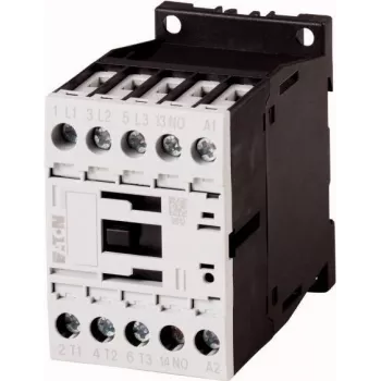 Eaton DILM12-10 24V 50Hz 3-poliger Leistungsschütz, 12 A, 5,5 kW, 1 NO Hilfskontakt, IP20 276817