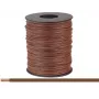 Donau Elektronik 114-88-100 Zwillingslitze 2 x 0,08 mm² Braun 100 m