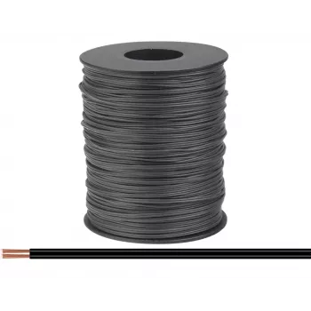 Donau Elektronik 114-11-100 Litze 2 x 0,08 mm² Schwarz 100 m