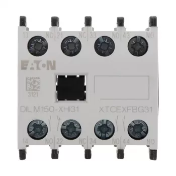 Eaton DILM150-XHI31 Hilfskontaktblock, 3NO+1NC, Frontmontage, Schraubklemmen 277949