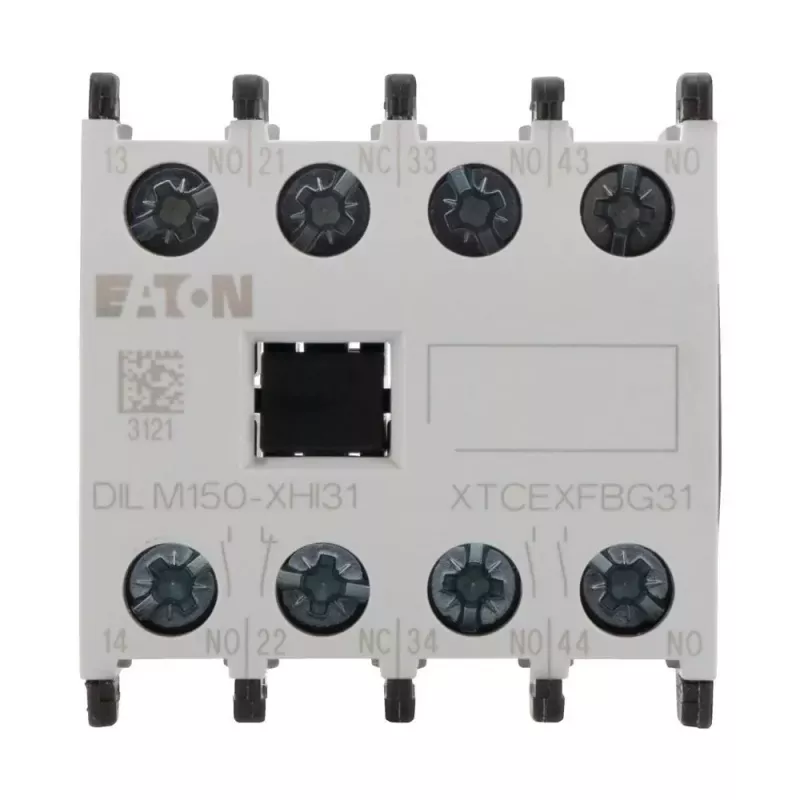 Eaton DILM150-XHI31 Hilfskontaktblock, 3NO+1NC, Frontmontage, Schraubklemmen 277949