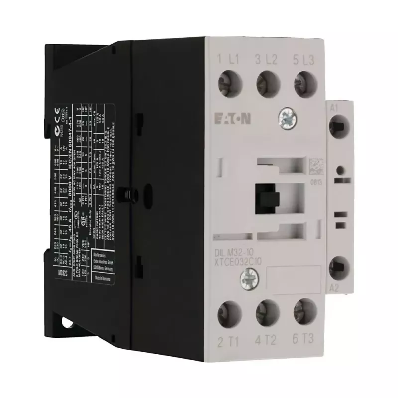 Eaton DILM32-10(RDC24) Leistungsschütz, 3-polig, 32 A, 24-27 V DC Spule, 1 NO Hilfskontakt 277274