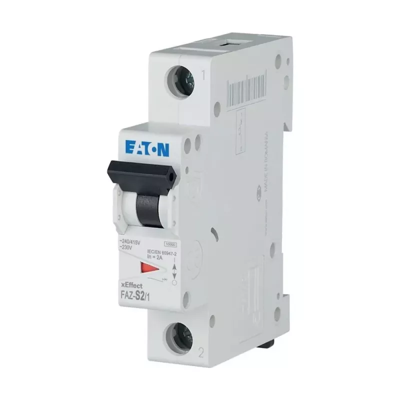 Eaton FAZ-S2/1 Leitungsschutzschalter 2-polig 1 A Typ S 10 kA 278607