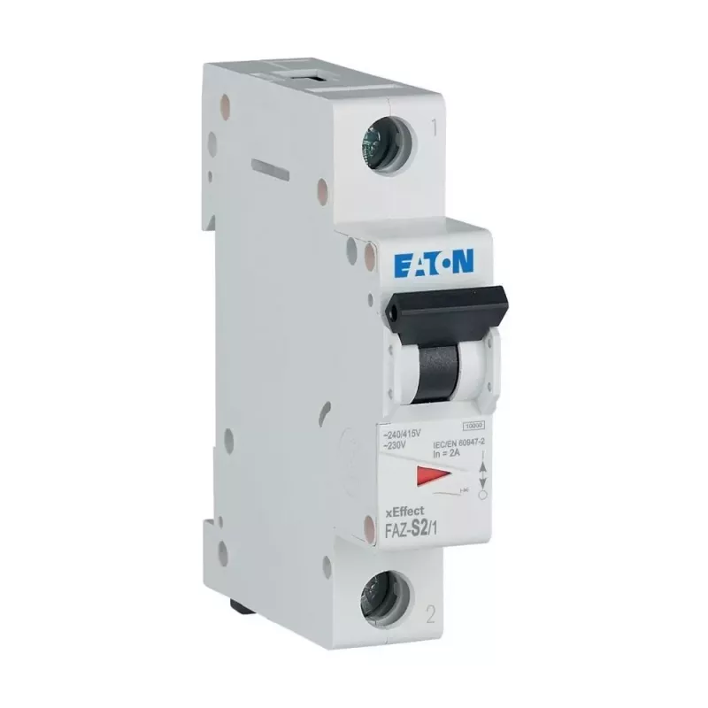 Eaton FAZ-S2/1 Leitungsschutzschalter 2-polig 1 A Typ S 10 kA 278607