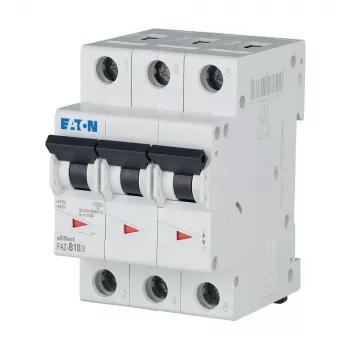 Eaton FAZ-B10/3 Leitungsschutzschalter Typ B, 10 A, 3-polig, 10 kA 278843