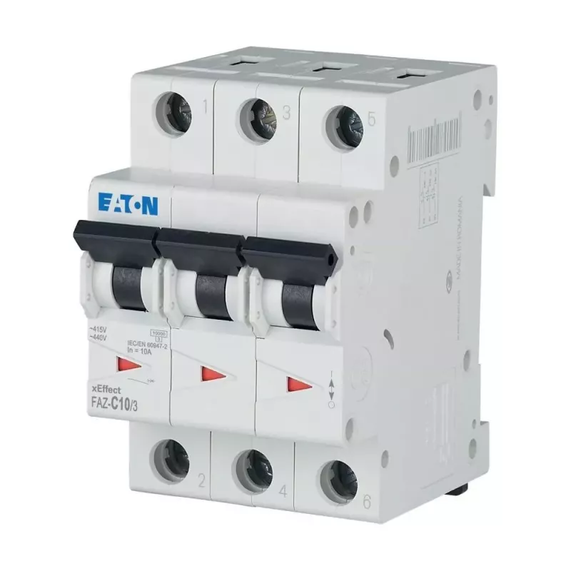 Eaton FAZ-C10/3 Leitungsschutzschalter Typ C 10 A 3-polig 278869