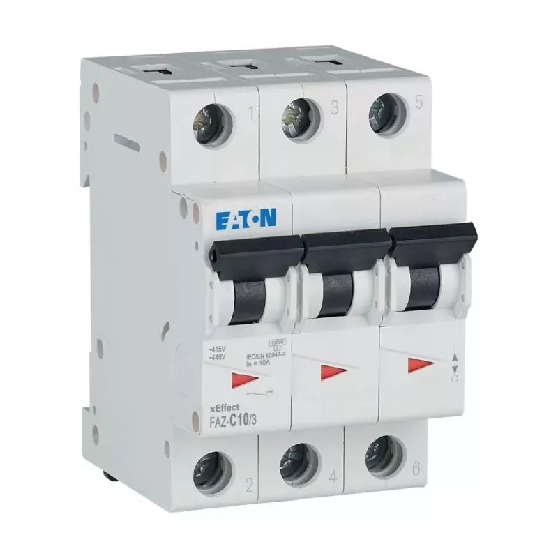 Eaton FAZ-C10/3 Leitungsschutzschalter Typ C 10 A 3-polig 278869