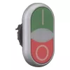 Eaton M22-DDLF-GR-X1 Doppel-Drucktaster-Antrieb, flach, beleuchtet, grün/rot 284814