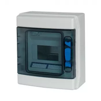 Eaton 174222 IKA-1/6-ST Aufputz-Kleinverteiler, 1 Reihe, 6 Moduleinheiten, Weiß