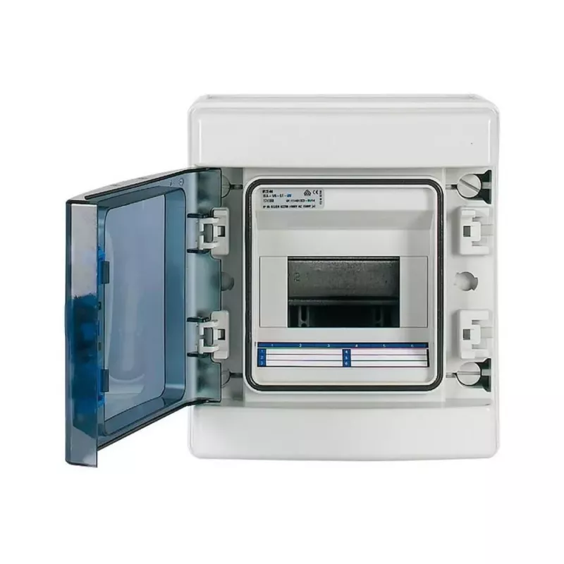 Eaton 174222 IKA-1/6-ST Aufputz-Kleinverteiler, 1 Reihe, 6 Moduleinheiten, Weiß