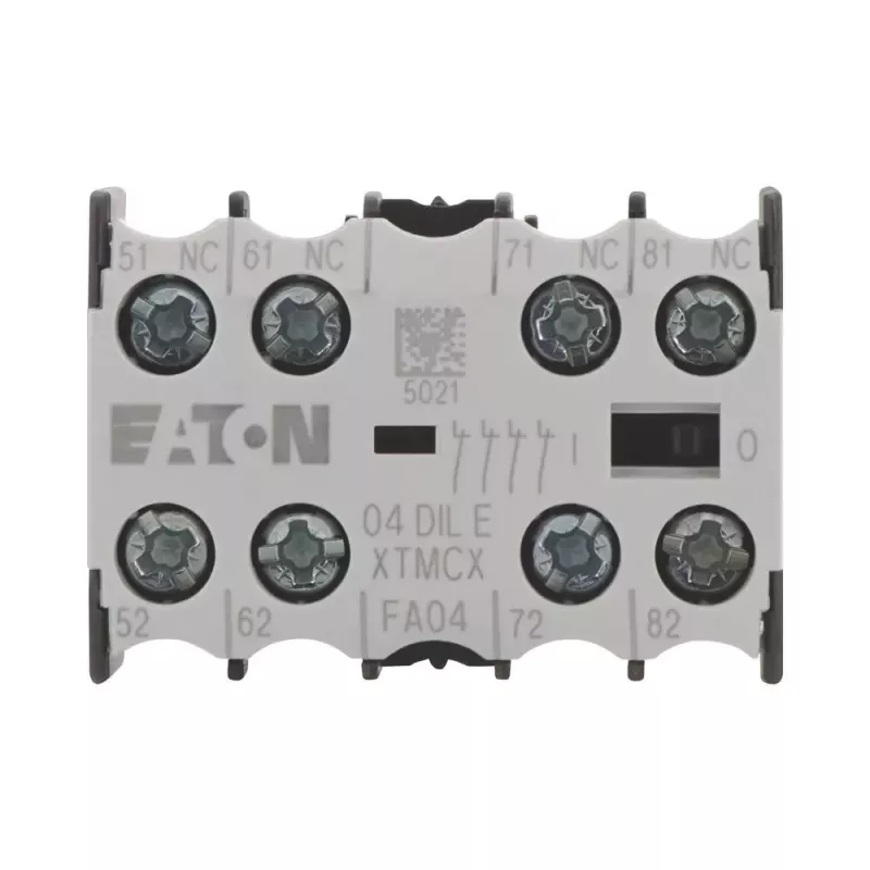 EATON 04DILE Hilfskontaktblock, 4 NC, zwangsgeführt, Frontmontage, für DILM7-DILM38 Schütze 010256