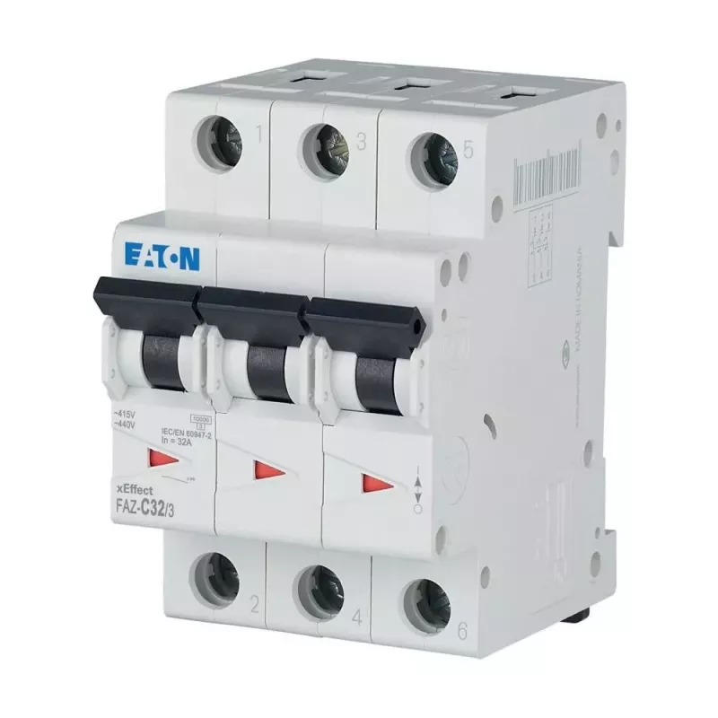 Eaton FAZ-C32/3 Leitungsschutzschalter Typ C, 32 A, 3-polig, 10 kA, DIN-Schiene 278876