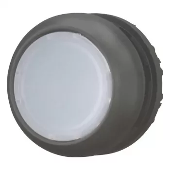 Eaton M22S-DL-W Drucktaster-Aktuator, Momentary, bündig, weißer Taster, schwarzer Kragen, 22,5 mm 216924