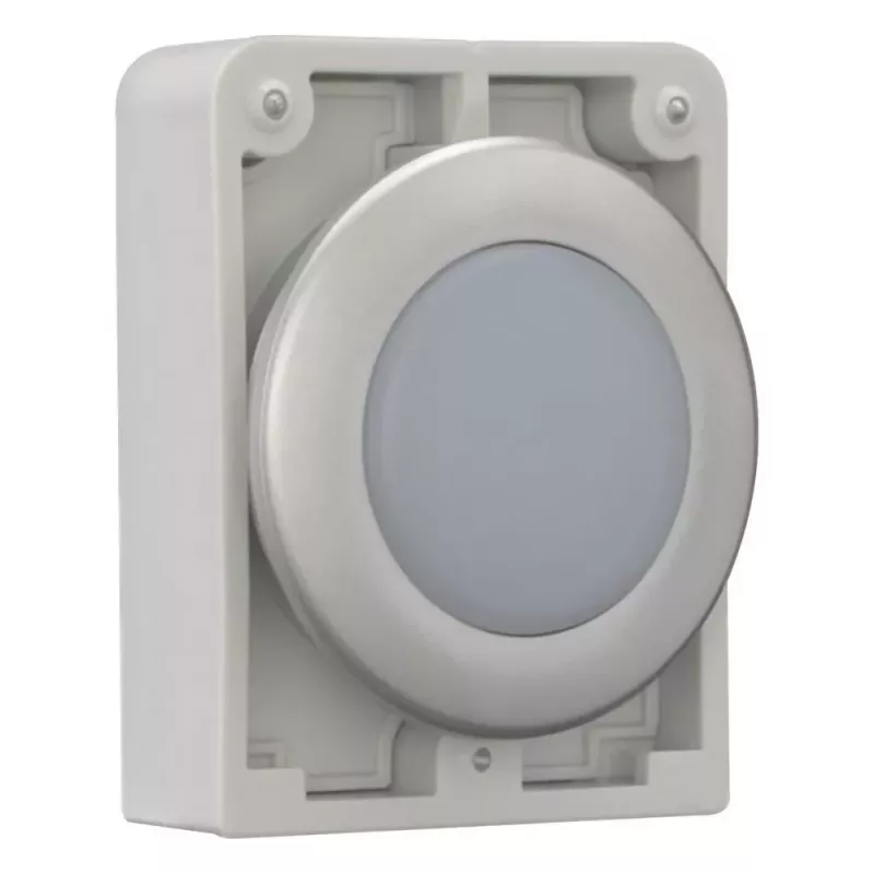 Eaton RMQ-Titan Flache runde Meldeleuchtenkopf, weiße Linse, Chromblende, M30C-FL-W 183287