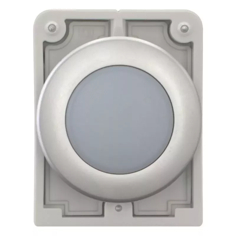 Eaton RMQ-Titan Flache runde Meldeleuchtenkopf, weiße Linse, Chromblende, M30C-FL-W 183287