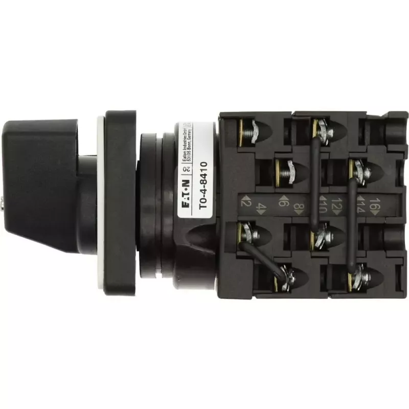 Eaton T0-4-8410/E Nockenschalter 3-polig 20A 690V 4-Positionen Schwarz 024604