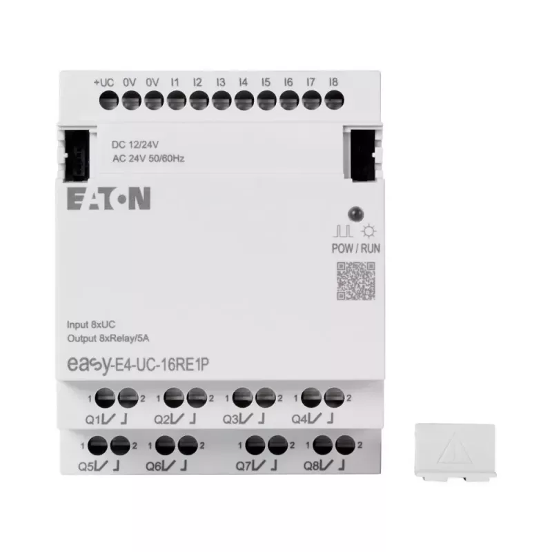 Eaton EASY-E4-UC-16RE1P Smart-Relais-Erweiterungsmodul, 8 digitale Eingänge, 8 Relaisausgänge, DIN-Schiene 197511