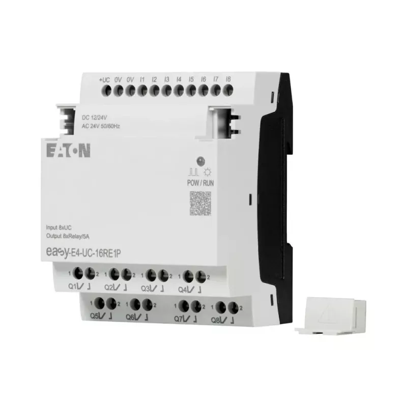 Eaton EASY-E4-UC-16RE1P Smart-Relais-Erweiterungsmodul, 8 digitale Eingänge, 8 Relaisausgänge, DIN-Schiene 197511