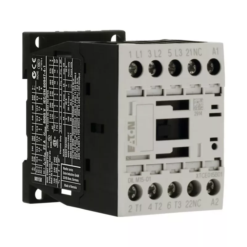 Eaton DILM15-01 Schütz, 3-polig, 15 A, 230 V AC Spule, 1 NC Hilfskontakt 290093
