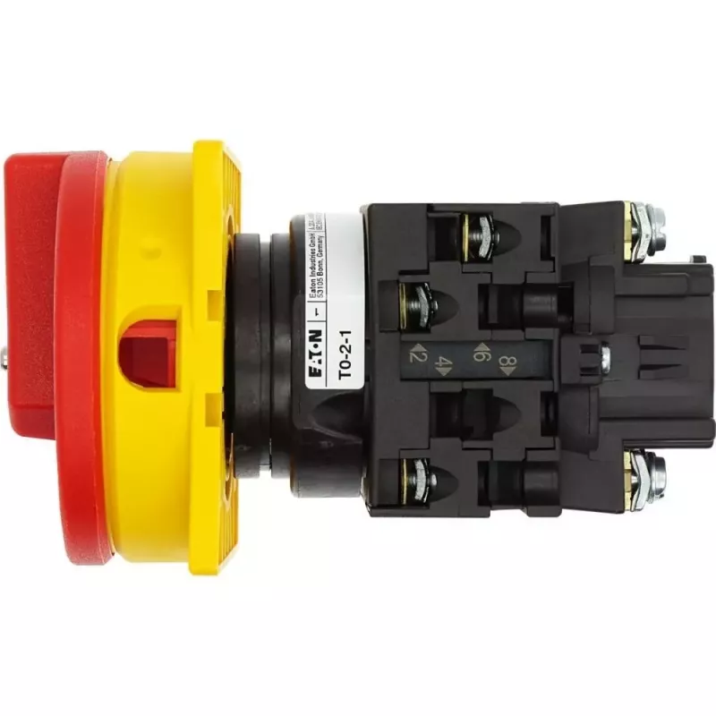 Eaton T0-2-1/EA/SVB abschließbarer Nockenschalter 20 A 690 V 1 x 90° Gelb/Rot 038873