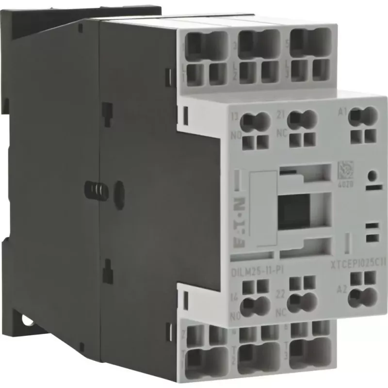 Eaton DILM25-11(RDC24)-PI Schütz, 3 Schließer-Hauptkontakte, 24 V DC Spule, 25 A, 11 kW 199288