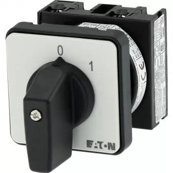 Eaton T0-1-15402/E 2-poliger Nockenschalter, 20A, 690V AC, IP65, Schwarz 053092
