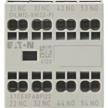 Eaton DILM12-XHI22 Hilfskontaktblock, 2NO+2NC, Frontmontage, Schraubklemmen, für DILM7-150 Schütze 199458