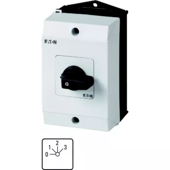 Eaton T0-2-8241/I1 1-poliger Hauptschalter, 20 A, 690 V AC, Schwarz/Weiß 207107