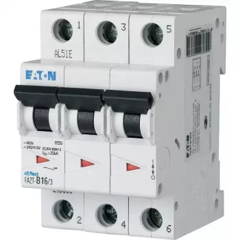 Eaton FAZT-C16/3 3-poliger 16 A C-Charakteristik Leitungsschutzschalter 240895