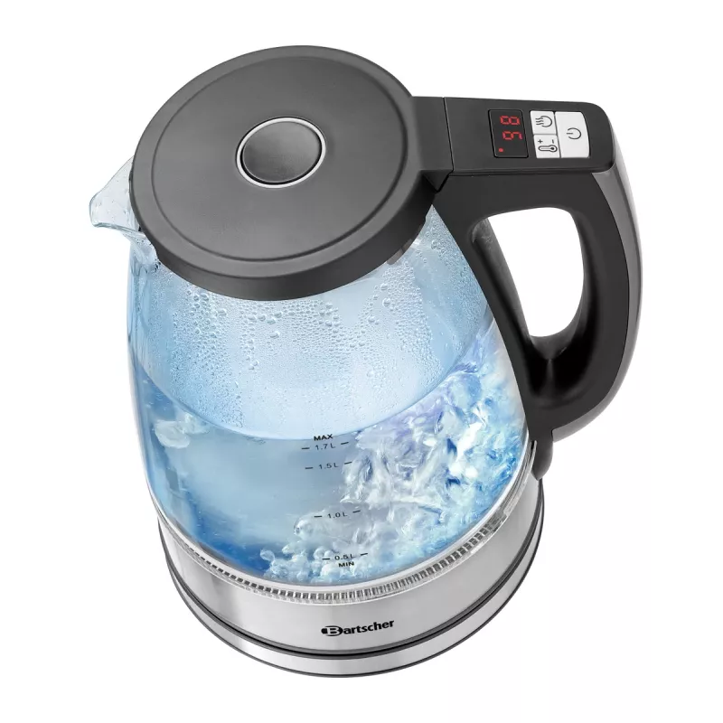 Bartscher Glaskessel 1,7L mit 6 Temperatureinstellungen und LED-Anzeige 200135