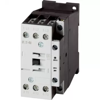Eaton DILM32-01(RDC24) Leistungsschütz, 3-polig, 32 A, 24-27 V DC Spule, 1 NC Hilfskontakt 277306