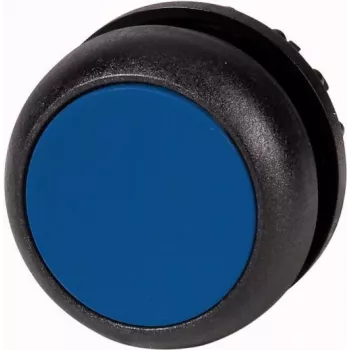 Eaton M22S-DL-B Drucktaster-Antrieb, Momentary, schwarzer Kragen, blaue Linse, 22,5 mm 216932